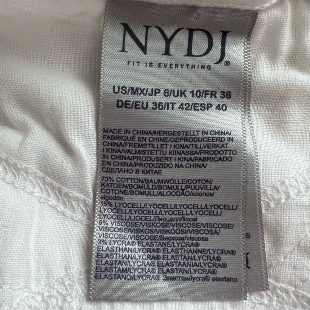 NYDJ Women's Crisp White Ankle Jeans - Picture 6 of 8
